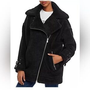 Anine Bing Oversized Sherpa Moto Jacket